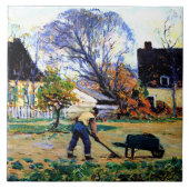 Clarence Gagnon art - Fall Scene, Baie-Saint-Paul Fliese (Vorderseite)