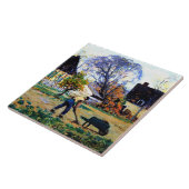 Clarence Gagnon art - Fall Scene, Baie-Saint-Paul Fliese (Seite)