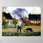Clarence Gagnon art - Fall Scene, Baie-Saint-Paul Poster (Vorne)