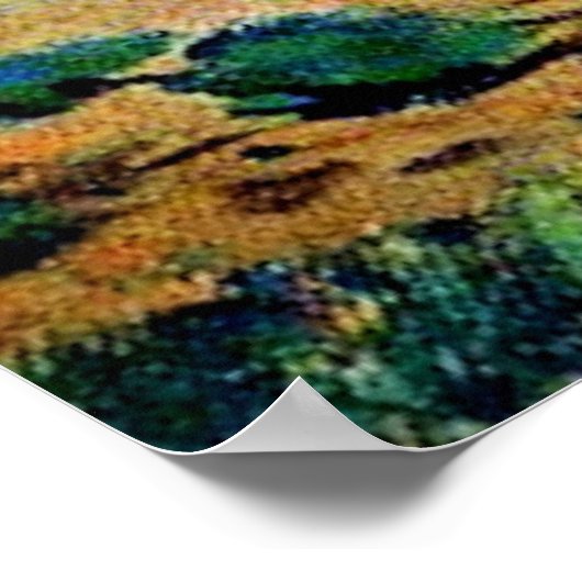 Clarence Gagnon art - Fall Scene, Baie-Saint-Paul Poster (Ecke)