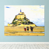 Clarence Gagnon art, Mont-Saint Michel, Morning Leinwanddruck (Insitu (Holzboden))