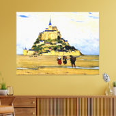 Clarence Gagnon art, Mont-Saint Michel, Morning Leinwanddruck (Insitu (Wohnzimmer))