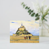 Clarence Gagnon art, Mont-Saint Michel, Morning Postkarte (Stehend Vorderseite)