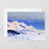 Clarence Gagnon - Baie-Saint-Paul Postkarte (Vorne/Hinten)