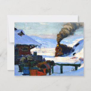 Clarence Gagnon - Der Zug Baie-Saint Paul  Karte