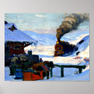 Clarence Gagnon - Der Zug Baie-Saint Paul Poster