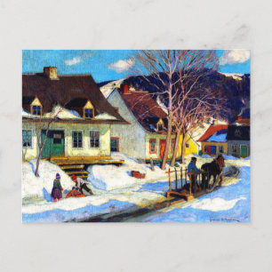 Clarence Gagnon - Dorf in Quebec Postkarte
