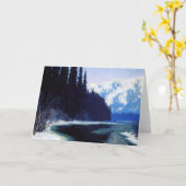 Clarence Gagnon - Ein ruhiger Streifen des Nordens Karte (Gelbe Blume)