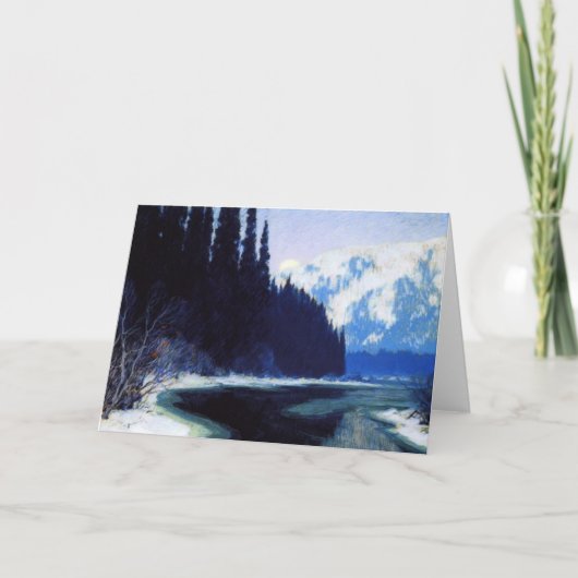 Clarence Gagnon - Ein ruhiger Streifen des Nordens Karte (Vorderseite)