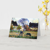 Clarence Gagnon- Fall Scene, Baie-Saint-Paul, Karte (Gelbe Blume)