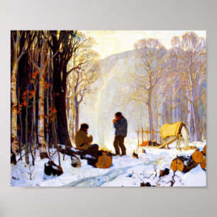 Clarence Gagnon - Lonely Village Poster