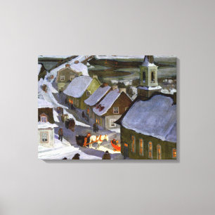 Clarence Gagnon - Midnight Mass Leinwanddruck