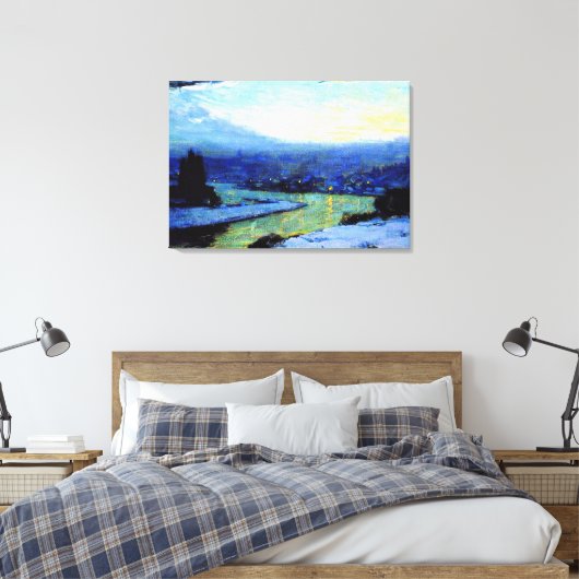 Clarence Gagnon painting, Twilight, 1913 Leinwanddruck (Insitu (Schlafzimmer))