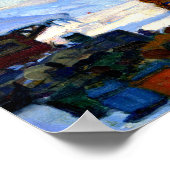 Clarence Gagnon - The Train Baie-Saint Paul Poster (Ecke)