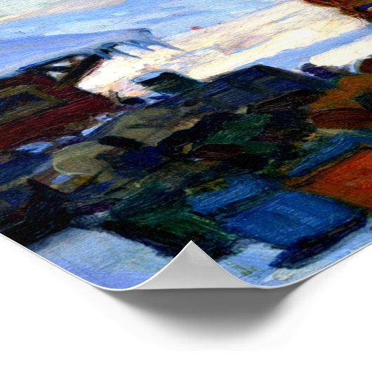 Clarence Gagnon - The Train Baie-Saint Paul Poster (Ecke)