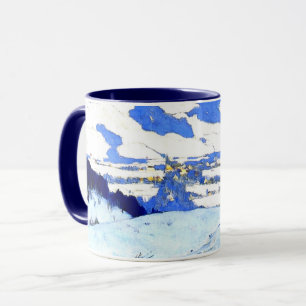 Clarence Gagnon - Twilight, Baie Saint Paul, Tasse