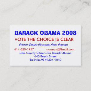 Clarence Gillispie, Gemeinschaft Acti… - Besonde Visitenkarte