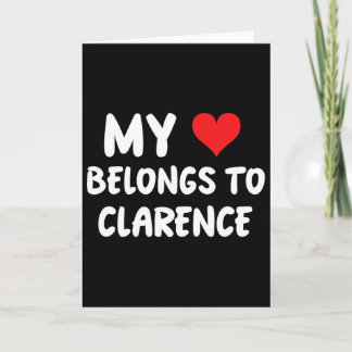 Clarence - Mein Herz gehört Clarence - Liebe  Karte
