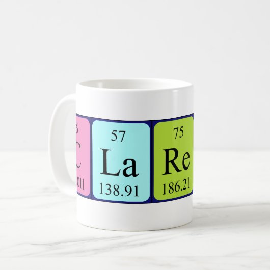 Clarence Periodenname Tasse (Vorderseite Links)