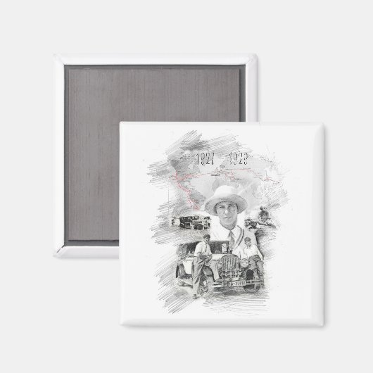 Clärenore Stinnes1 Magnet (Vorderseite/Rückseite)