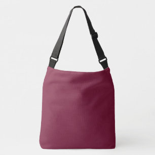 Claret Solid Blank Color Tragetaschen Mit Langen Trägern