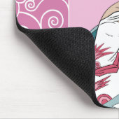 Clarices Buchstabe - Kunst-Deko-Mode-Entwurf Mousepad (Ecke)