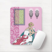 Clarices Buchstabe - Kunst-Deko-Mode-Entwurf Mousepad (Mit Mouse)