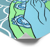 Clarice's Letter - Art-Deco-Mode-Design Poster (Ecke)