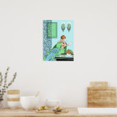 Clarice's Letter - Art-Deco-Mode-Design Poster (Küche)