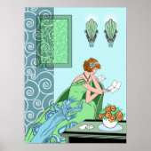 Clarice's Letter - Art-Deco-Mode-Design Poster (Vorne)