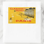 Claridge’s Hotel (Paris) Rechteckiger Aufkleber (Tasche)