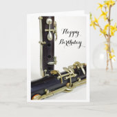 Clarinet-alles Gute zum Geburtstagkarte Karte (Gelbe Blume)