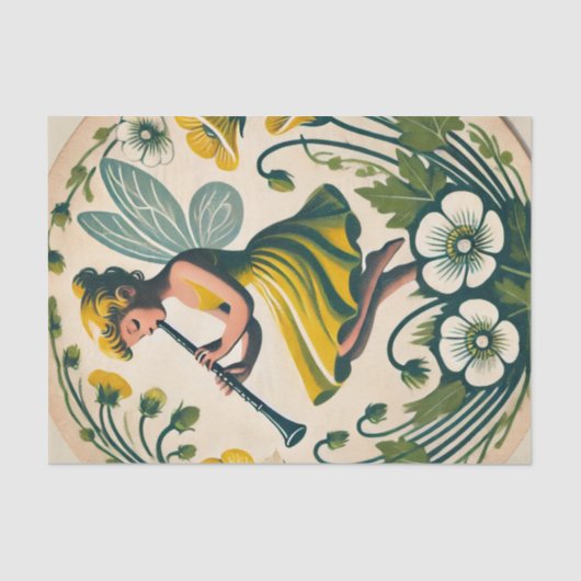 Clarinet Band Class Fairy Seidenpapier (Vorderseite)