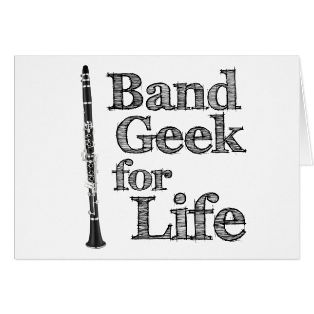 Clarinet Band Geek (Vorderseite (Horizontal))