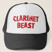 Clarinet Beast Hat Truckerkappe (Vorderseite)