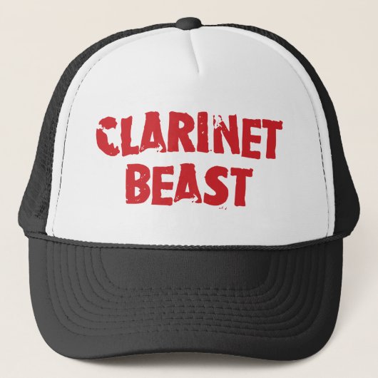 Clarinet Beast Hat Truckerkappe (Vorderseite)