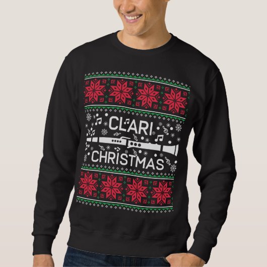 Clarinet-Blaskapelle-hässliche Sweatshirt (Vorderseite)