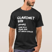Clarinet Boy Definition Musician T-Shirt (Vorderseite)