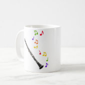 Clarinet-bunte Musik links Kaffeetasse (Vorderseite Links)