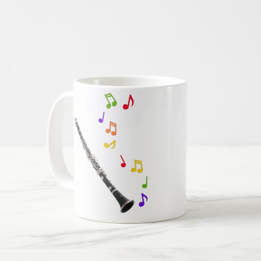 Clarinet-bunte Musik links Kaffeetasse (Vorderseite Links)