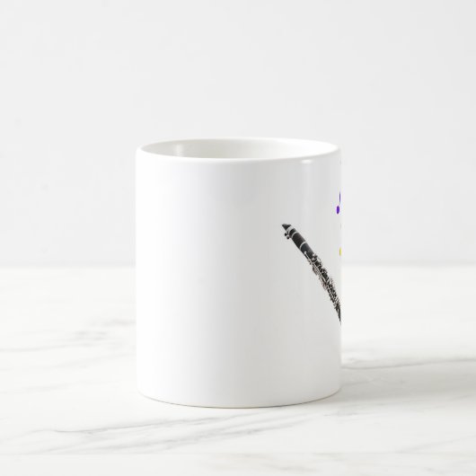 Clarinet-bunte Musik-rechte Hand Kaffeetasse (Mittel)