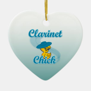Clarinet Chick #3 Keramikornament