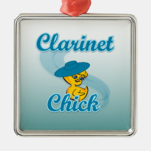 Clarinet Chick #3 Silbernes Ornament