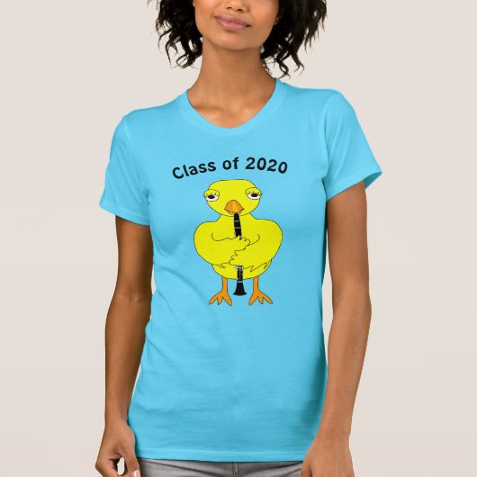 Clarinet Chick Abschluss T-Shirt (Vorderseite)