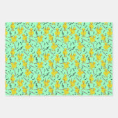 Clarinet Chick Clarinets Musiknoten Wrapping Pap Geschenkpapier Set (Vorderseite 3)