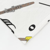 Clarinet Chick Clarinets Musiknotens Fleece Leere (Ecke)