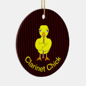 Clarinet Chick Keramik Ornament (Rechts)