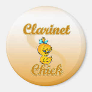 Clarinet Chick Magnet