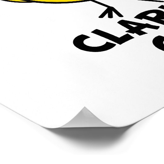 Clarinet Chick Poster (Ecke)