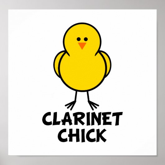 Clarinet Chick Poster (Vorne)